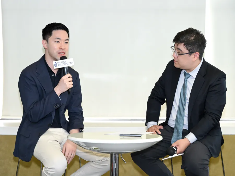 Fireside conversation at the HKUST ETA Fellowship launch information session.